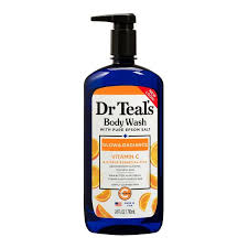 Dr Teal’s Glow and Radiance Body Wash with Vitamin C And Citrus Essential Oils 24fl oz. (710ml)