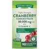 NATURE’S TRUTH Cranberry Concentrate 30,000mg | Plus Vitamin C *90capsules