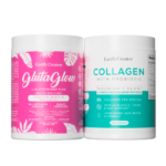 EARTH’S CREATION Glutaglow + Collagen with probiotic Powder COMBO