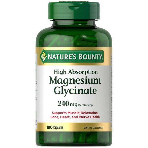 NATURE’S BOUNTY Magnesium Glycinate 240mg *180capsules