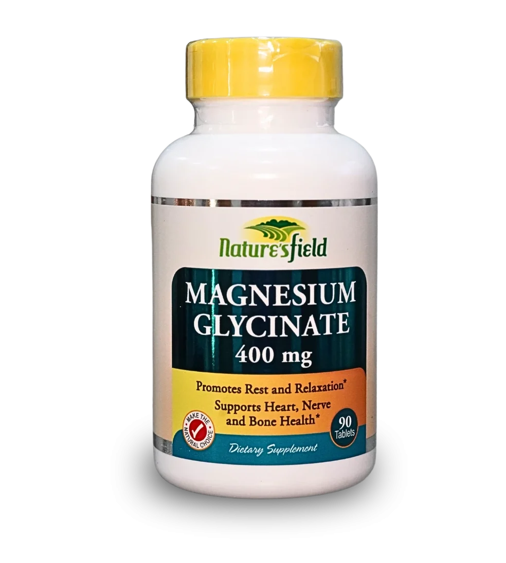 NATURE’S FIELD Magnesium Glycinate 400mg *90 tablets